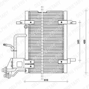 РАДИАТОР КОНДИЦИОНЕРА DELPHI TSP0225011