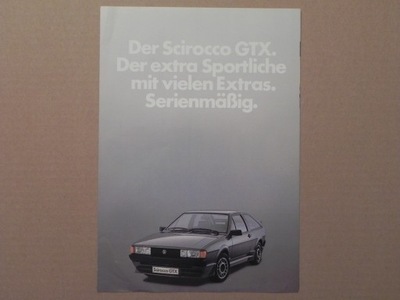 Prospekt - VOLKSWAGEN VW SCIROCCO II GTX - 198? r