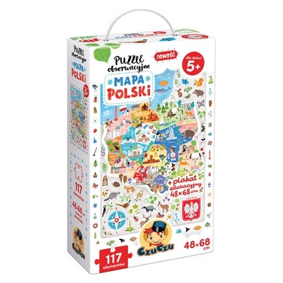 CzuCzu. Puzzle obserwacyjne - Mapa Polski