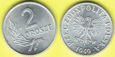 POLSKA 2 grosze 1949 r.