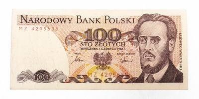 PRL (1944 - 1989), 100 ZŁOTYCH 1.06.1986, seria MZ