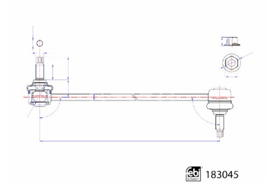 FEBI BILSTEIN CONECTOR BARRA ESTABILIZADOR PARTE DELANTERA IZQUIERDA/DERECHA HYUNDAI KONA  