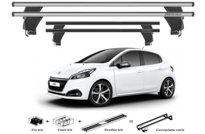 MALETERO DE TECHO ALUMINIO PEUGEOT 208 MODELO PRODUKOWANY DE 2015>2019  