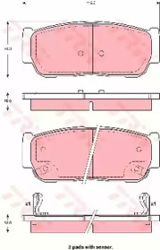 PADS BRAKE SSANGYONG TRW  