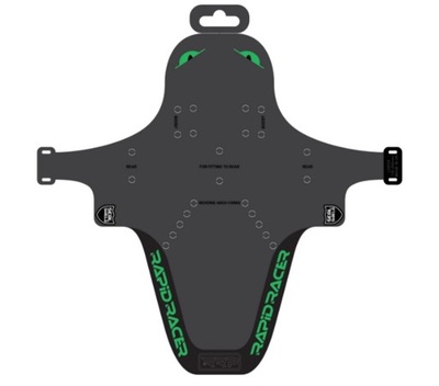 RAPID RACER PRODUCT RRP КРЫЛО ВЕЛОСИПЕДНЫЙ ENDUROGUARD STANDARD BLACK/GREEN