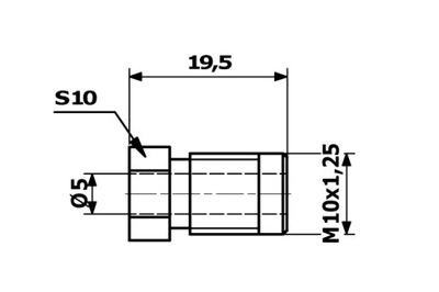 STARLINE СОЕДИНИТЕЛЬ ПАТРУБОК ТОРМОЗНОЙ M10X1.25 WP 600210 - Z112 СОЕДИНИТЕЛЬ