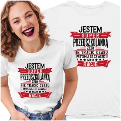 Koszulka SUPER Prezent dla PRZEDSZKOLANKI M