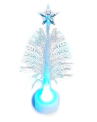 Ozdoba świecąca choinka drzewko 14cm lampka led