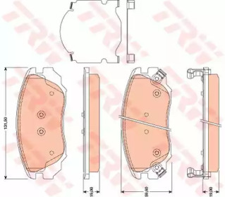 КОЛОДКИ ГАЛЬМІВНІ VAUXHALL BUICK SAAB TRW