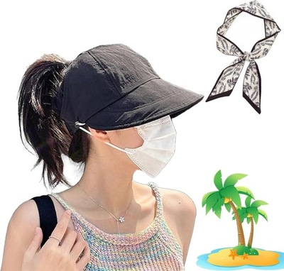 Outdoor Uv Protection Hollow Top Sun Hat, Women's Outdoor Uv Protection