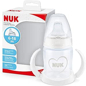 NUK First Choice BUTELKA z UCHWYTEM KUBEK NIEKAPEK CZUJNIK CIEPŁA 150ml