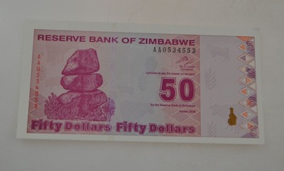 Zimbabwe - Banknot - 50 Dollar 2009 rok