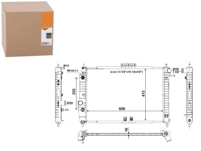 Nrf радіатор wody chevrolet aveo sedan 1.5 t250. фото №1