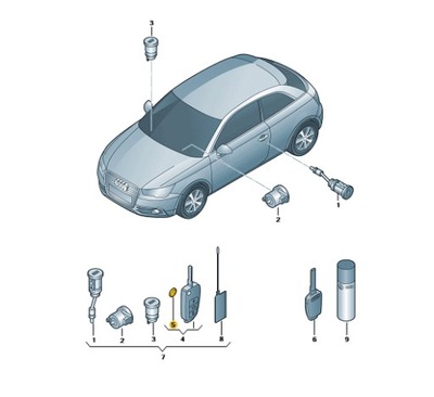 Акумулятор ключа vw golf 98- 2032 фото №1