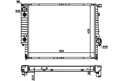 РАДИАТОР ДВИГАТЕЛЯ BMW