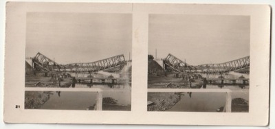 SOCHACZEW. Zniszczony most nad Bzurą 1939