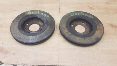 TARCZE HAMULCOWE PRZÓD KOMPLET CITROEN BERLINGO I