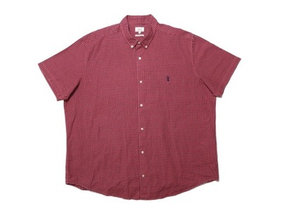 Koszula męska w kratkę różowa garment dyed regular fit next 3XL