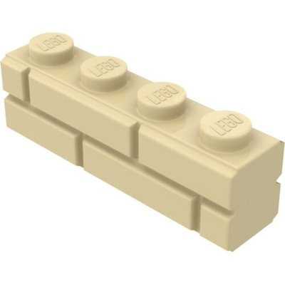 Lego klocek cegła 15533 tan 10szt