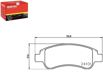 ZAPATAS DE FRENADO MINTEX 425239 425341 E172227 4253  