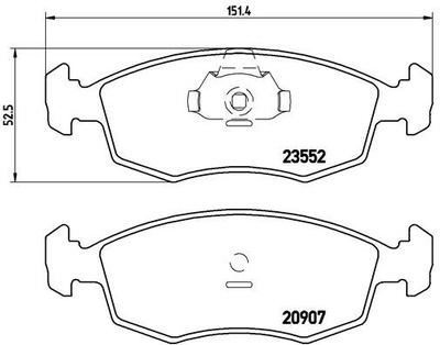 TRINKELĖS HAM. PRIEKINIAI FIAT ALBEA 01-06 