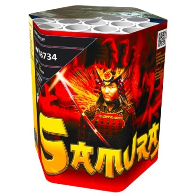 WYRZUTNIA FAJERWERKÓW NA SYLWESTRA SAMURAJ RSB734 JORGE 19 STRZAŁÓW