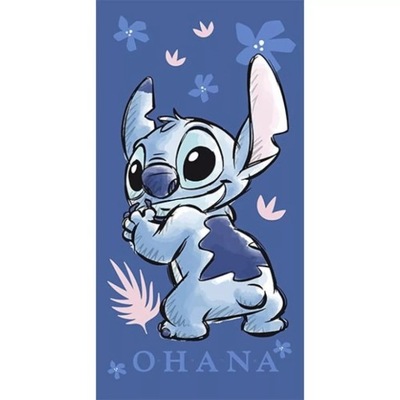 STITCH RĘCZNIK KĄPIELOWY PLAŻOWY 140x70 cm SZYBKOSCHNĄCY BASEN STICH DISNEY