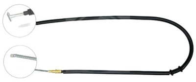 CABLE FRENOS DE MANO FIAT SIENA 1996- L/P  