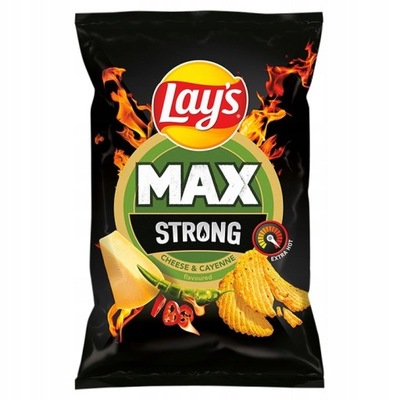 Lays Chipsy Strong Cheese & Cayenne 120g