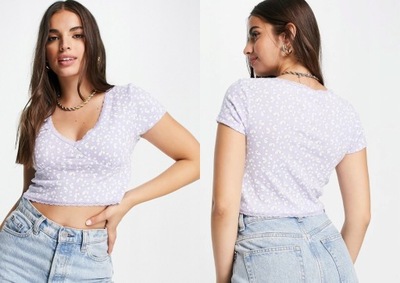 COTTON:ON KLASYCZNY WZORZYSTY CROP TOP M