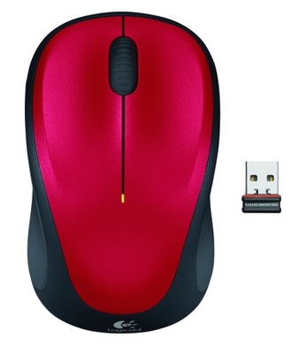 Mysz Logitech M235 910-002496 1000 DPI czerwony