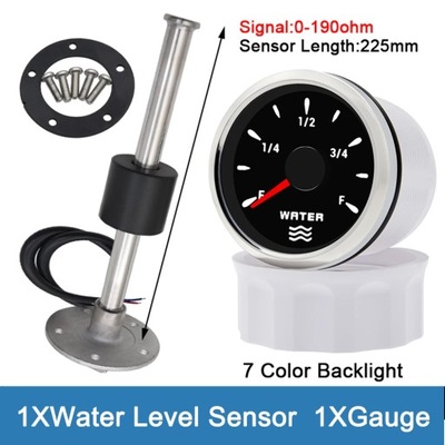 52MM WATER LEVEL GAUGE WITH 100-500MM WATER LEVEL СЕНСОР 0-190 OHM S~84144