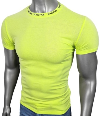 Koszulka męska t-shirt SANTAS neon T1455 r. M