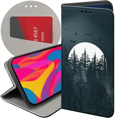 ETUI Z KLAPKĄ DO HUAWEI HONOR 70 WZORY MROCZNE HORROR STRASZNE FUTERAŁ CASE