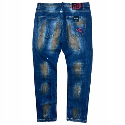 Spodnie jeansowe DSQAURED2 52 Męskie Slim NOWE