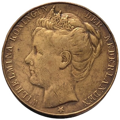 86612. Holandia, Wilhelmina - 1898r. - medalik