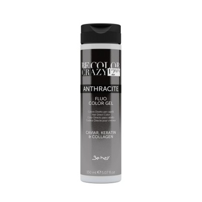 BE HAIR BE COLOR CRAZY FARBA ŻELOWA 12MIN ANTRACYT 150ML