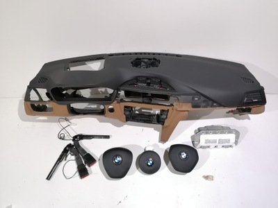 Bmw 3 f30 f31 f34 панель приладів консоль подушка безпеки натягувачі фото №1