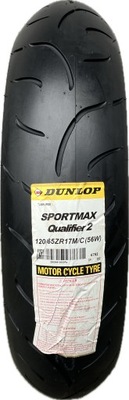 120/65ZR17 DUNLOP SPORTMAX QUALIFIER II 56W ZX-6 R BRUTALE 750 WITH F4 SPR ORO  