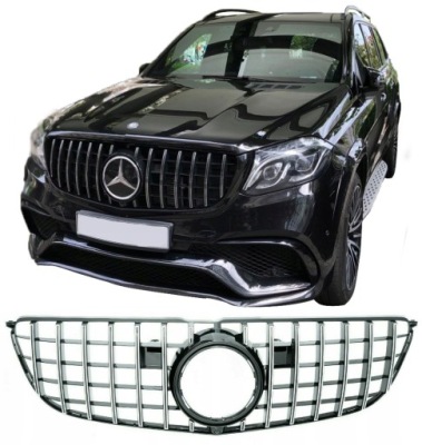 Решітка радіатора решітка радіатора mercedes gls x166 w166 panamericana amg хром новий bdb якість фото №1