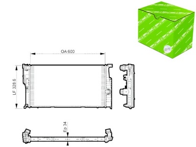 AUŠINTUVAS VARIKLIO VANDENS BMW 3 F30 F80 3 F31 3 GRAN TURISMO F34 4 F32 