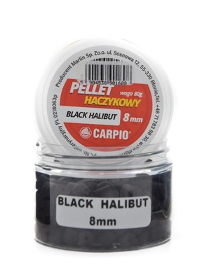 Pellet Haczykowy Carpio 8mm Halibut Czarny