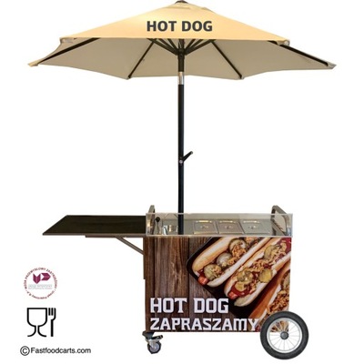 Wózek gastronomiczny Stoisko Hot Dog Nowy Wysyłka