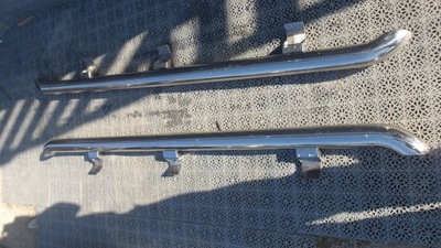 Трубы боковой пороги подножка хром vw amarok фото №1