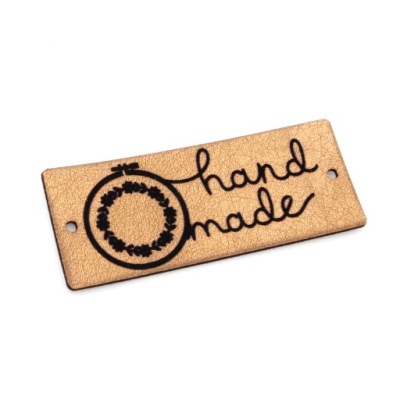 Metka METKI ekoskóra HANDMADE haftowanie haft 2szt