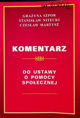 Komentarz do ustawy o pomocy społecznej