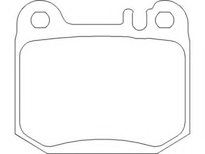 ZAPATAS DE FRENADO PARTE TRASERA MERCEDES CLASE M W163 1998- 2005  