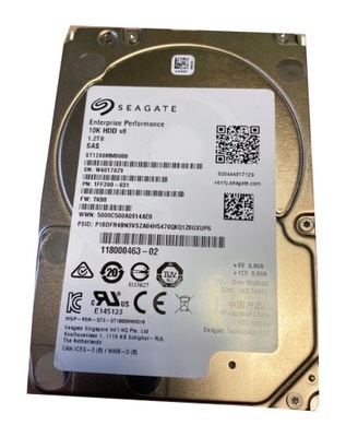 EMC SEAGATE ENT 1.2TB SAS 10K 12G 2,5 118000463-02