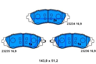 Ate тормозные колодки тормозные chevrolet перед nubira rezzo фото №1