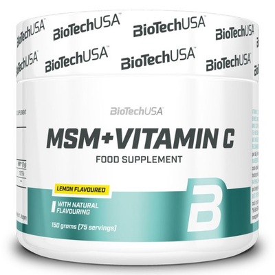 Biotech USA Msm +Vitamin C 150g ZDROWE STAWY REGENERACJA UKŁAD NEROWWY